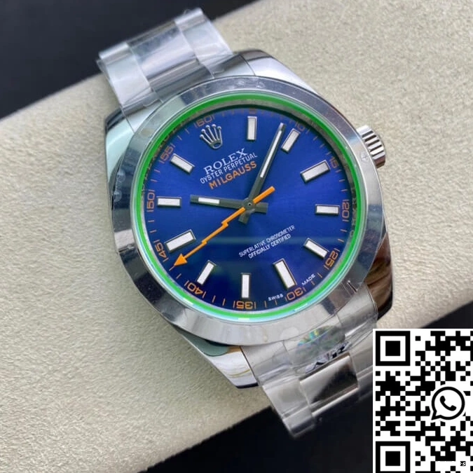 Factory AR Dial Milgauss 116400GV Blue Rolex 0120